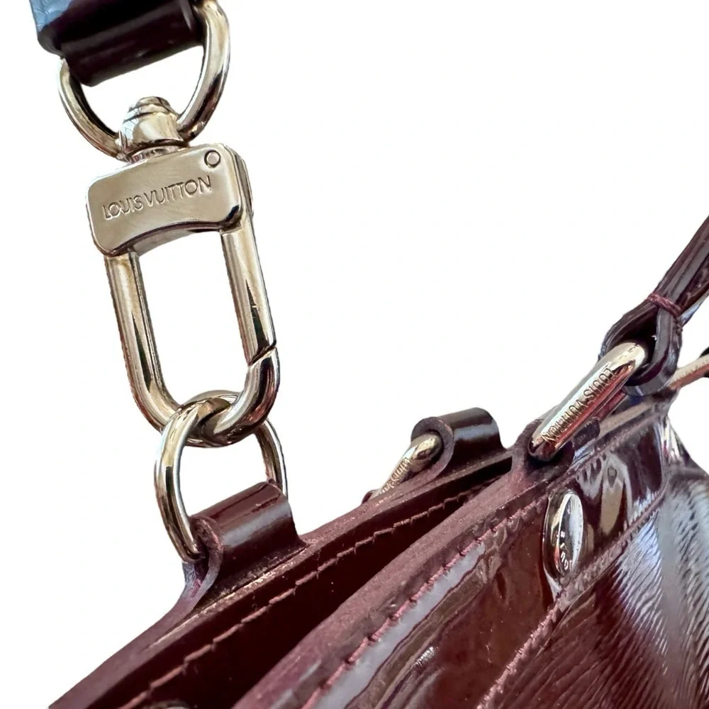 Auth. Louis Vuitton 2011 Bordeaux Electric Epi Brea MM Bag (COA)